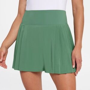 CALIA by Carrie Underwood Green Side Pleat Golf Skort